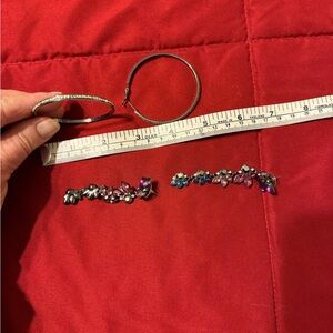 Francesca's Collections Multicolor Floral Earrings